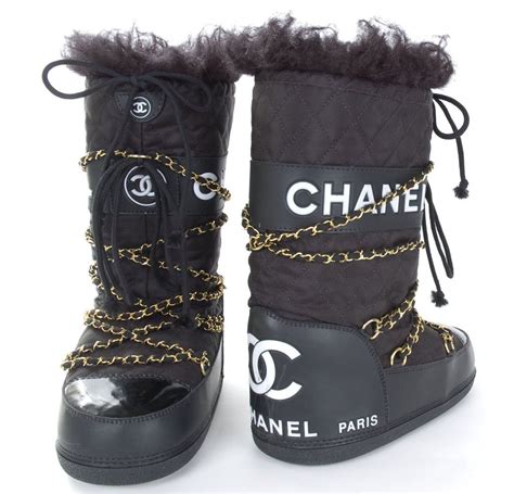 chanel ski boots|chanel booties.